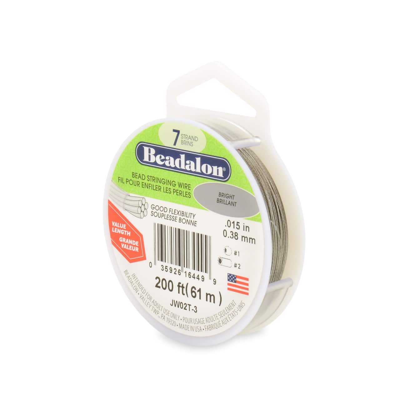12 Pack: Beadalon® Bright 7 Strand Bead Stringing Wire, 200ft.